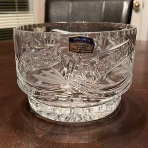 Vintage Polonia Lead Crystal 24% pbo Made In Poland